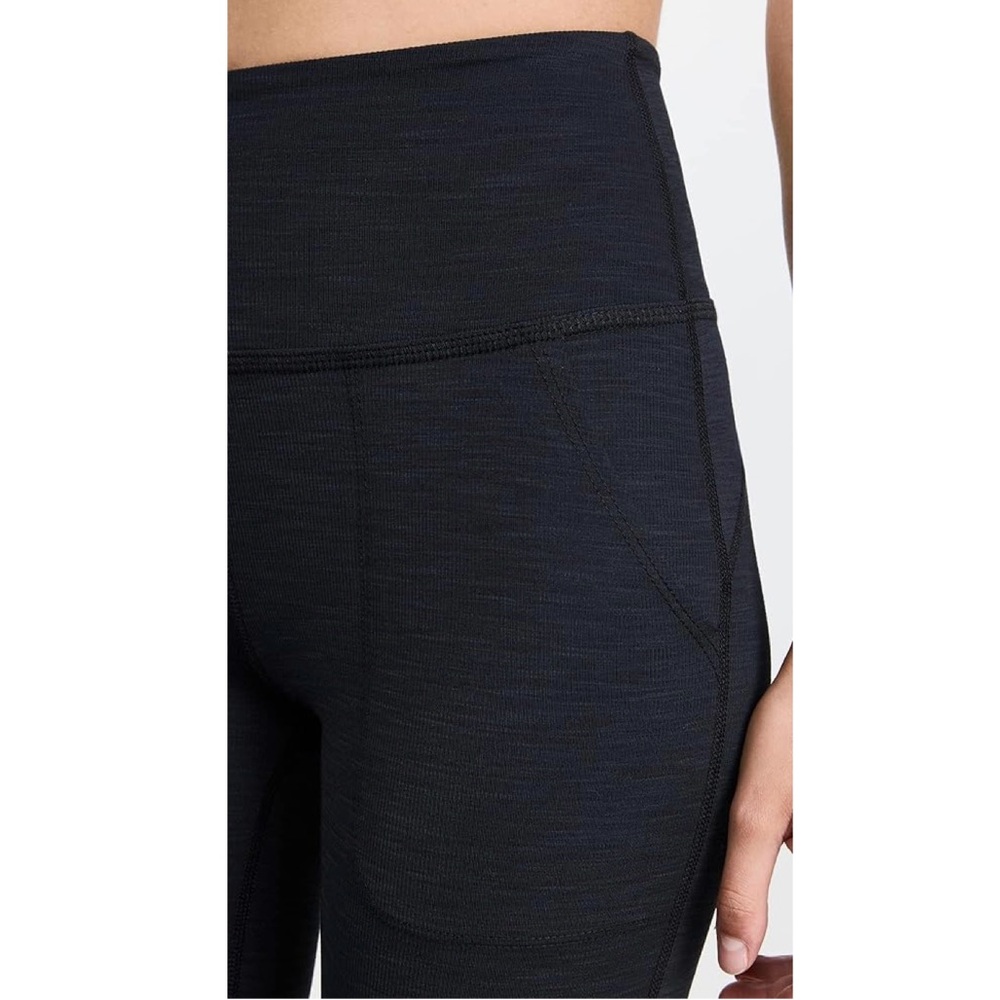 Beyond Yoga Women's Heather Rib All Day Flare Pants in Black Size L - Picture 2 of 16
